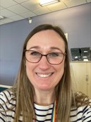 Clair Hawes smiling.